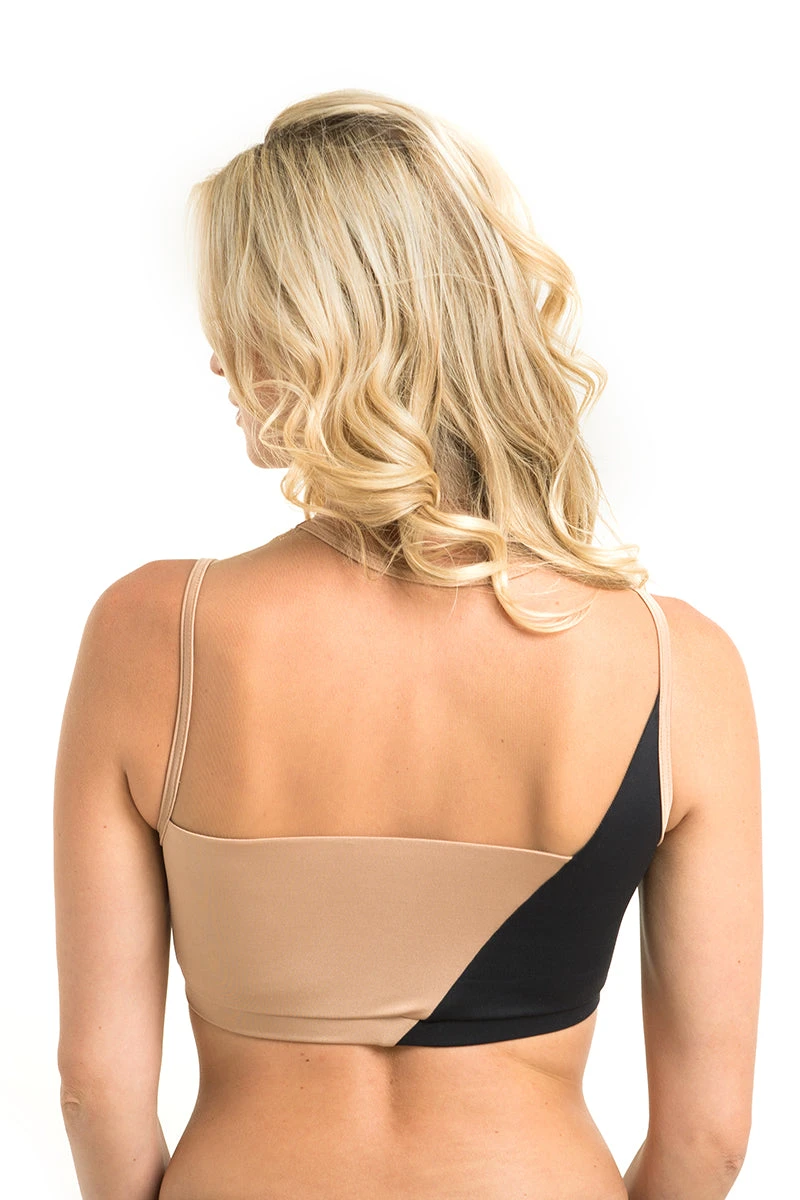 Poledancerka Movement Top - Black/Nude 01 4 Poledancerka Movement Top - Black/Nude 01 - Image 2