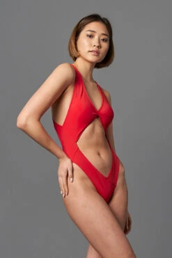 Shark Polewear Benita Bodysuit - Red -Lingerie Shop 09.12.20 07391