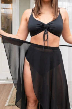 Lunalae High Waist Wrap Dance Skirt - Black -Lingerie Shop 10 8dae2b8e 428c 46c9 8b5f 18f7726e0f37
