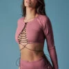 HotCakes Polewear Lace Up Top - Pink Coral -Lingerie Shop 10 tCakes 2298758 b44c39b6 9f0b 4d8a 8ae9 c44c1b750429