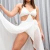 Lunalae High Waist Wrap Dance Skirt - White -Lingerie Shop 1 46e1549c 8bce 4434 a479 1445a9a0c575