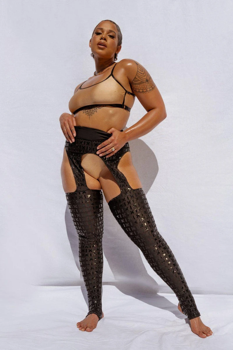 CXIX Gecko Grip Cowgirl Leggings - Black 11 CXIX Gecko Grip Cowgirl Leggings - Black - Image 9