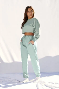 CXIX Oversized Cropped Jumper - Sage -Lingerie Shop 21 06 25CreaturesofXIX edit 4