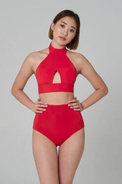 Shark Polewear High Waist Shorts - Red -Lingerie Shop 21.12.20 07626