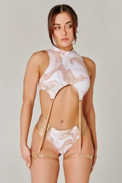 CXIX Dopamine Garter Top -Stoned 9 CXIX Dopamine Garter Top -Stoned -Lingerie Shop 22 08 04CXIX 425