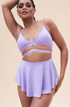 Lunalae Free Flow High Waist Shorts - Lilac -Lingerie Shop 221011 LunaLae 29 1207