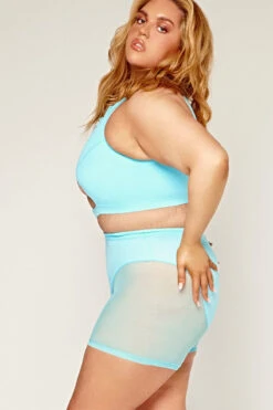 CXIX Dollhaus Mesh Biker Shorts - Blue -Lingerie Shop 23 01 03CXIX 14161