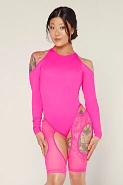 CXIX Dollhaus Mesh Bodysuit - Barbie Pink -Lingerie Shop 23 01 03CXIX 4591