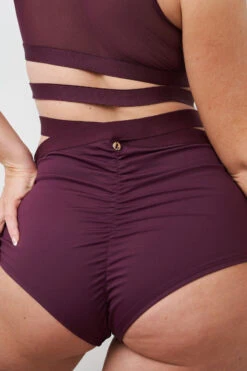 Lunalae Tara High Waisted Bottoms - Recycled Mulberry 11 Lunalae Tara High Waisted Bottoms - Recycled Mulberry -Lingerie Shop 230329 LUNALAE 10 0533