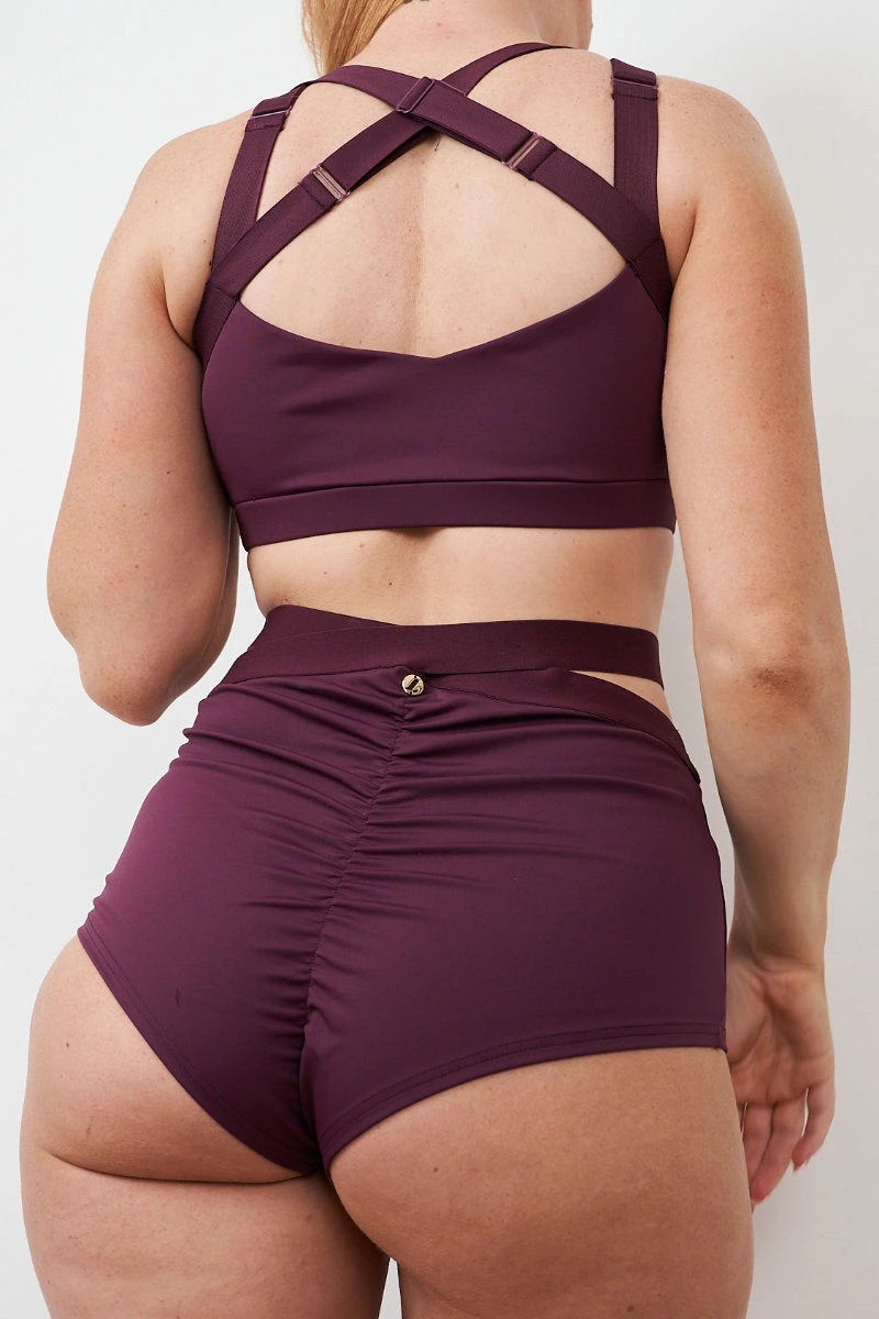 Lunalae Tara High Waisted Bottoms - Recycled Mulberry 8 Lunalae Tara High Waisted Bottoms - Recycled Mulberry - Image 6