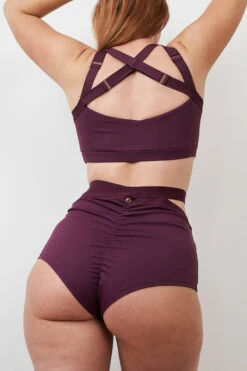 Lunalae Tia Strappy Crossover Top - Recycled Mulberry -Lingerie Shop 230329 LUNALAE 11 0568