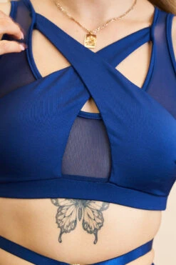 Lunalae Katherine Cross Over Top - Recycled Navy 10 Lunalae Katherine Cross Over Top - Recycled Navy -Lingerie Shop 230329 LUNALAE 27 1051