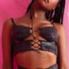 Rolling Brat Top - Faux Leather -Lingerie Shop 23 10 0 029 Top20Brat201
