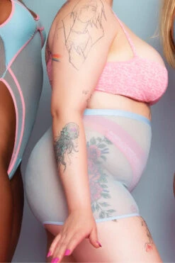 Rolling Blur Shorts - Blue -Lingerie Shop 23 10 5 593 meia20tacCCA7a20e20short20lateral