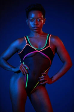 Rolling Vertigo Bodysuit - Neon -Lingerie Shop 2RollingNeon24