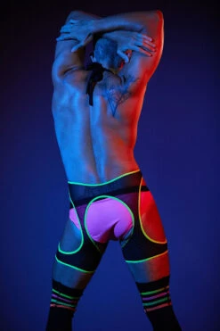 Rolling Peek-A-Boo Harness - Neon 9 Rolling Peek-A-Boo Harness - Neon -Lingerie Shop 2RollingNeon40 1
