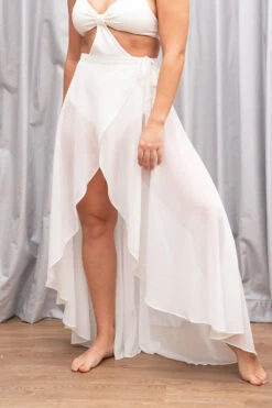 Lunalae High Waist Wrap Dance Skirt - White -Lingerie Shop 3 bd18062d ac59 4016 8ff1 0952e8695591