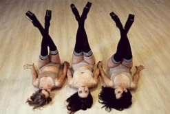 Rolling Over The Knee Socks - Striped Black/White (3 Sizes Available) -Lingerie Shop 47 792899e4 9a6b 46ec aa46 157edace5379