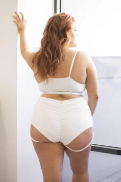 Lunalae Lure You High Waisted Garter Shorts - White -Lingerie Shop 6R7A7356 78d990d4 7c5d 4fe4 b8aa 9d8fc31d85e9