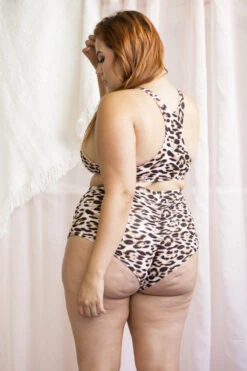 Lunalae High Waist Shorts - Mali Tan Leopard -Lingerie Shop 6R7A8236