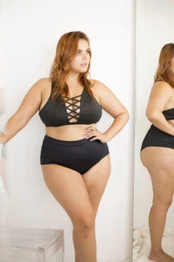 Lunalae High Waist Shorts - Black 11 Lunalae High Waist Shorts - Black -Lingerie Shop 6R7A8483