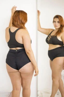 Lunalae High Waist Shorts - Black 12 Lunalae High Waist Shorts - Black -Lingerie Shop 6R7A8499