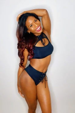 Hamade Activewear Lace Up High Neck Top - Black 18 Hamade Activewear Lace Up High Neck Top - Black -Lingerie Shop 756A91F2 D0BB 4950 8365 F9F3A2244EC7 b8a1a6d6 24b6 4d5c b168 2d2285785266 1