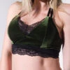 Sorte Velvet Adore Top - Seaweed -Lingerie Shop ADORE 15