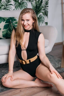 Shark Polewear Passion Bodysuit - Black -Lingerie Shop Blackpassion2