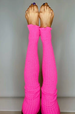 Thigh High Legwarmers - Neon Pink 8 Thigh High Legwarmers - Neon Pink -Lingerie Shop CD131234 C673 4CC1 A662 106B70DF2CAB