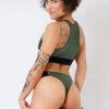 Rolling Hunter Reversible Cheeky Shorts - Dark Green/Black -Lingerie Shop Copiade MG 6692copy