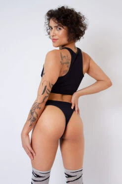 Rolling Hunter Reversible Cheeky Shorts - Dark Green/Black -Lingerie Shop Copiade MG 6724