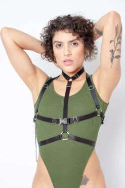 Rolling Jane Bodysuit - Military Green -Lingerie Shop Copiade MG 6926 1