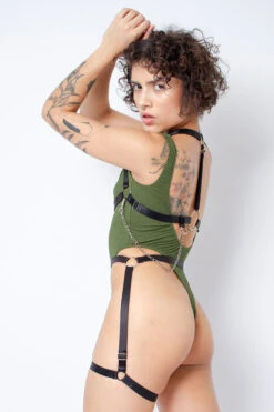 Rolling Jane Bodysuit - Military Green -Lingerie Shop Copiade MG 6935