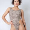 Rolling Juma Bodysuit - Beige Leopard -Lingerie Shop Copiade MG 7008