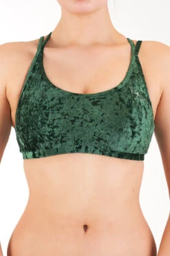Dragonfly Nicole Top - Velvet Emerald -Lingerie Shop DF Velvet Nicole top emerald