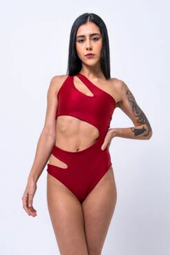 Sorte Under My Spell Bodysuit - Red -Lingerie Shop DSC4427