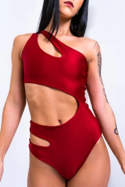 Sorte Under My Spell Bodysuit - Red -Lingerie Shop DSC4442 Edit