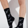 RAD Pole Love Socks - Black 1 RAD Pole Love Socks - Black -Lingerie Shop DSCF0609