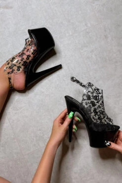 Hella Heels Make It Reign 7inch Stilettos - Black 7 Hella Heels Make It Reign 7inch Stilettos - Black -Lingerie Shop EmpireKicksMakeitReignBlack7inchpoledanceShieldStiletto 2