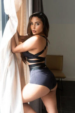 Lunalae Fallon Top - Recycled Black -Lingerie Shop FallonTopRecycled3