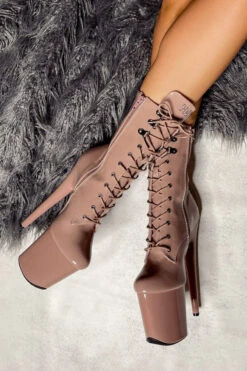 Hella Heels LipKit 8inch Boots - Boujee -Lingerie Shop File 007 Edit