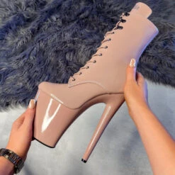 Hella Heels LipKit 8inch Boots - Boujee -Lingerie Shop File 012 Edit