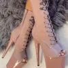 Hella Heels LipKit Open Toe 8inch Boots - Boujee -Lingerie Shop File 020 Edit 1