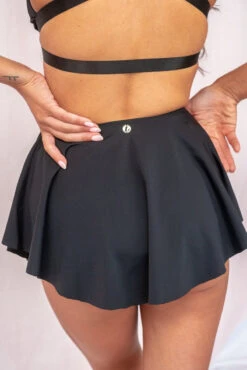 Lunalae Free Flow High Waist Shorts - Black -Lingerie Shop FreeFlowShorts2