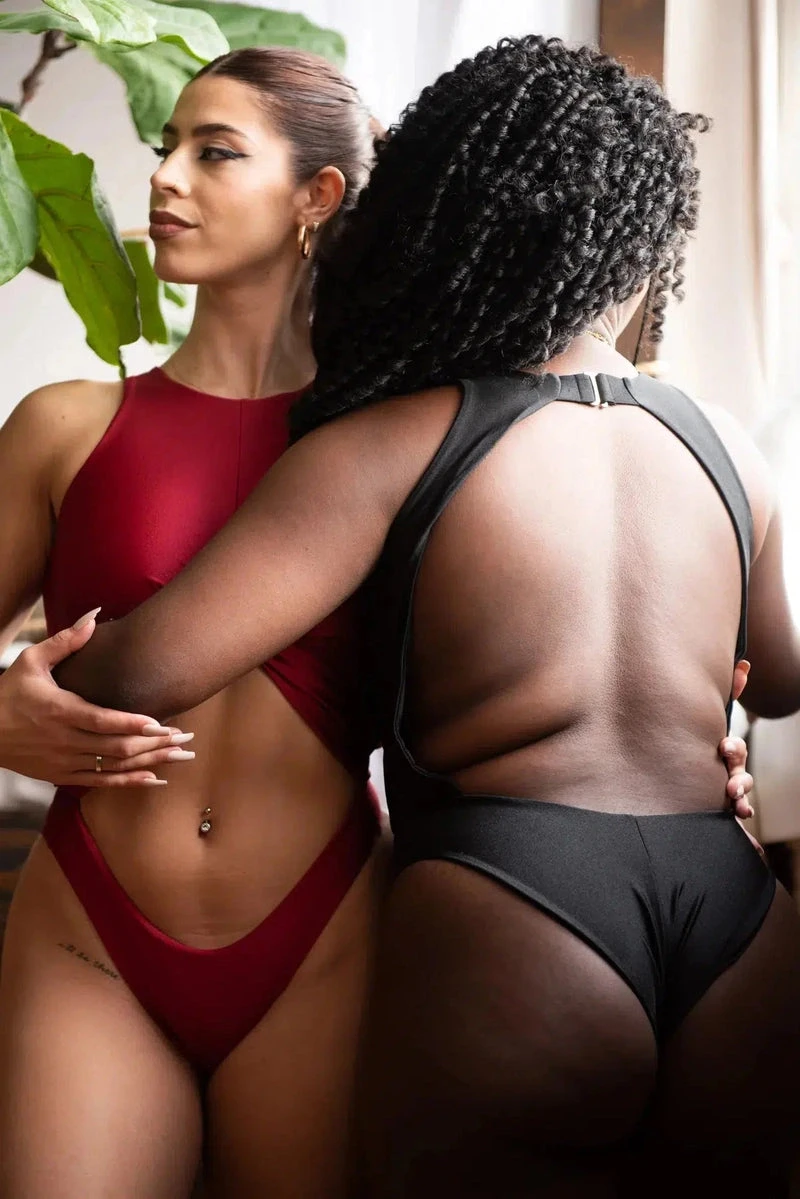 Chantay Polewear Gemini Bodysuit - Bordeaux 8 Chantay Polewear Gemini Bodysuit - Bordeaux - Image 6