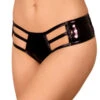 Cleo The Hurricane Heroine Liquid Skanky Pants - Black -Lingerie Shop HLV skanky1