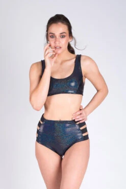 Paradise Chick High Waisted Shorts - Black Sparkles 10 Paradise Chick High Waisted Shorts - Black Sparkles -Lingerie Shop IMG 0037 small f823c807 e9a7 4e59 b5f8 695f379ef105