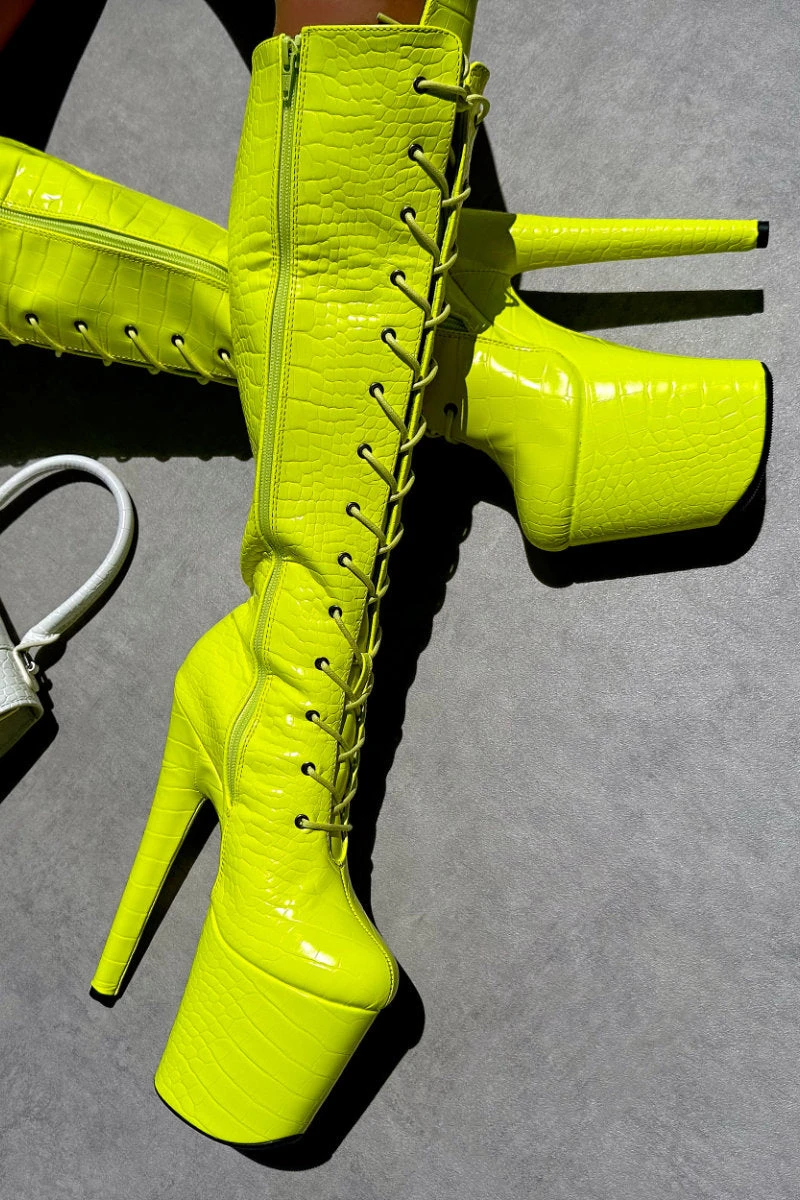 Hella Heels OH SNAP Knee High Boots - 8inch 3 Hella Heels OH SNAP Knee High Boots - 8inch