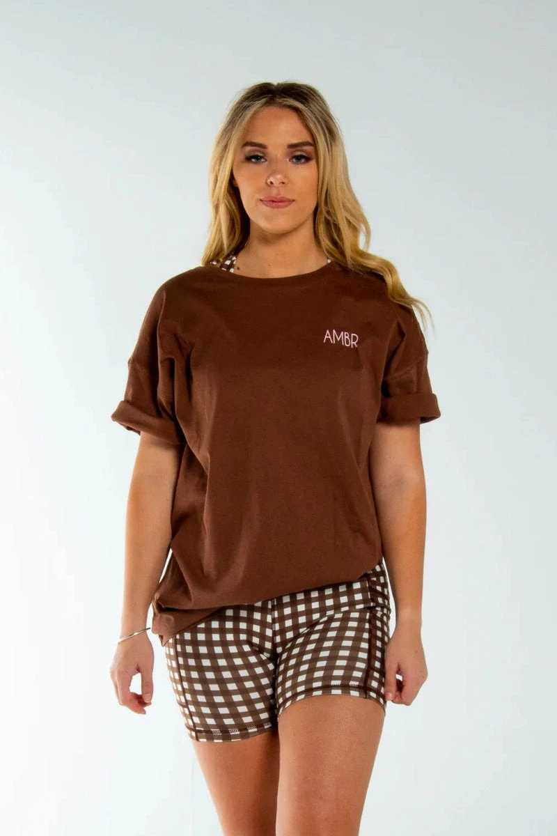 AMBR Designs Eco Biker Shorts - Gingham 6 AMBR Designs Eco Biker Shorts - Gingham - Image 4